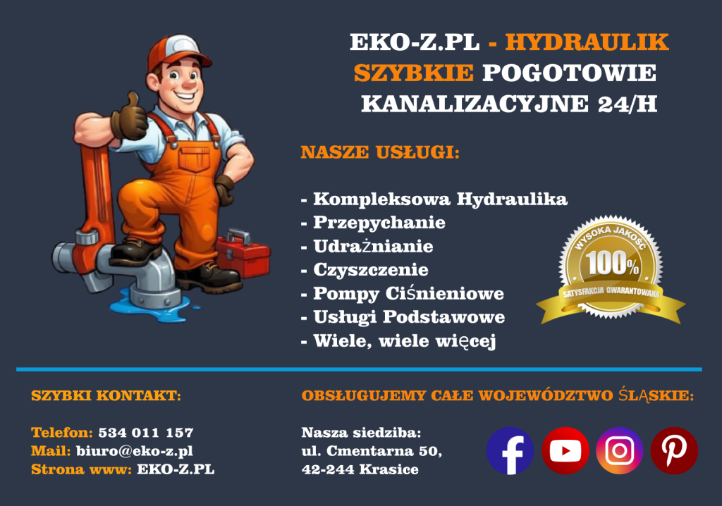 Eko-Z.pl , pogotowie kanalziacyjne 24h/7, częstochowa, śląsk