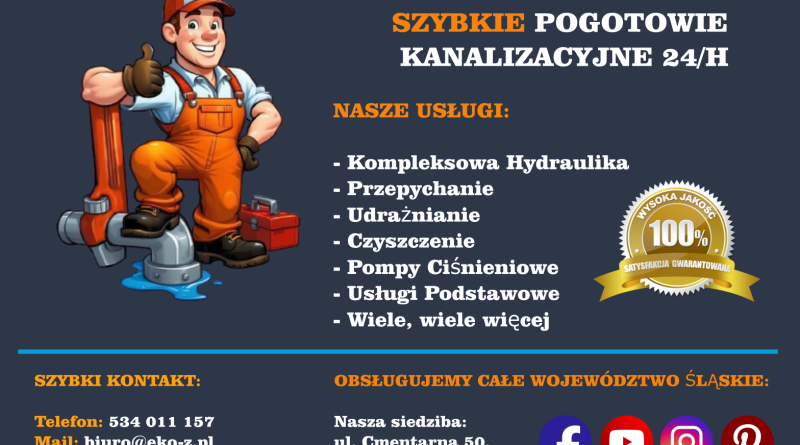 Eko-Z.pl , pogotowie kanalziacyjne 24h/7, częstochowa, śląsk